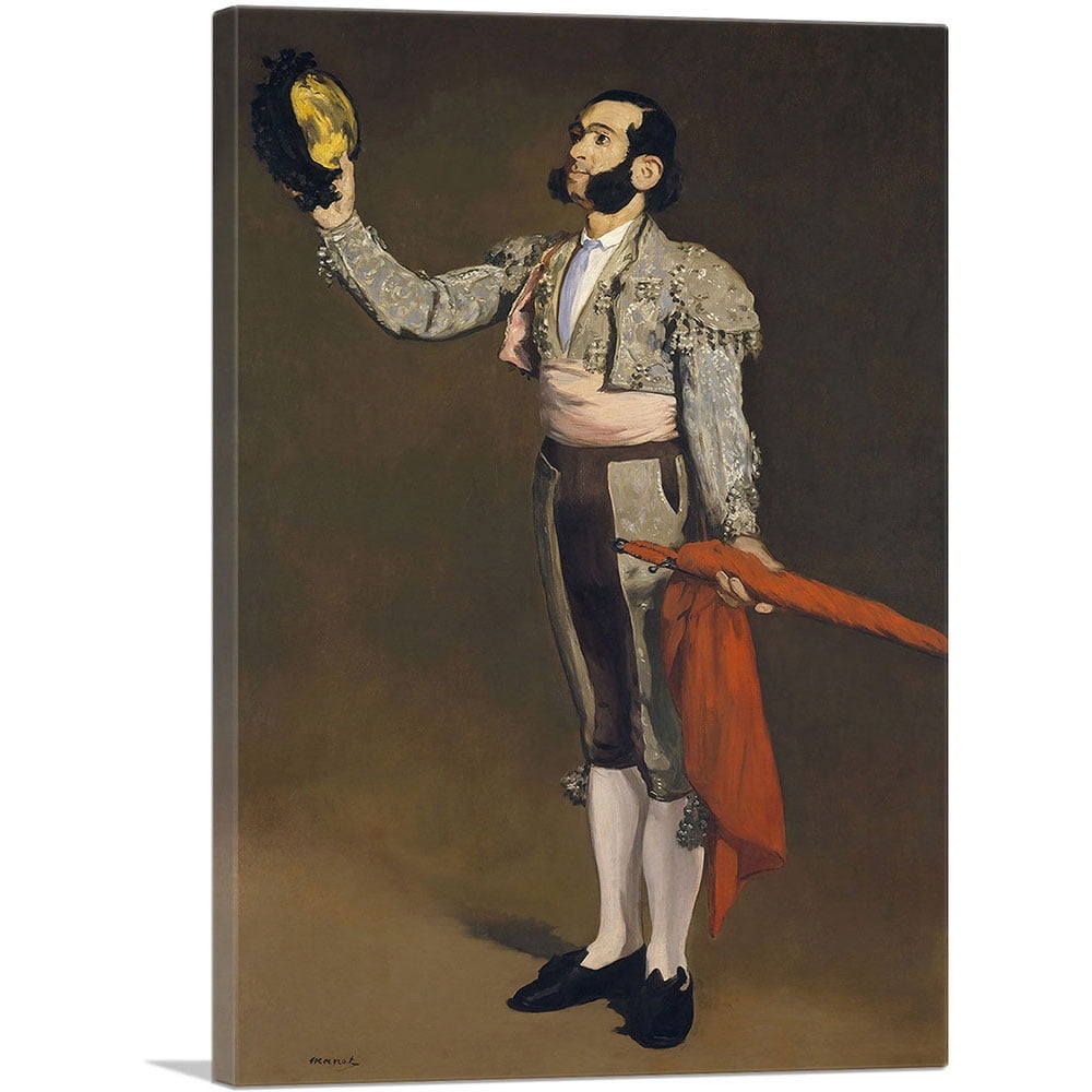 Edouard Manet A Matador 1867 Canvas Print in 18" x 12" Size