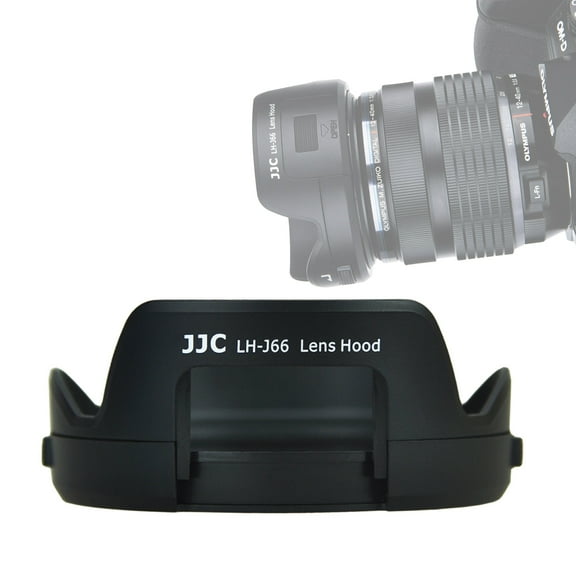 JJC LH-J66 Reversible Dedicated Bayonet Lens Hood for Olympus M. Zuiko Digital ED 12-40mm f/2.8 PRO Lens, replacement of Olympus LH-66 Lens Hood