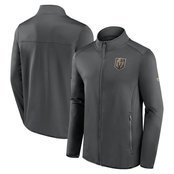 Men's Fanatics Charcoal Vegas Golden Knights Authentic Pro Full-Zip Jacket