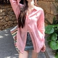 thumbnail image 1 of Womens Relaxed Fit Lapel Shirt Perfect for Daily Activities in the Sun, 1 of 9