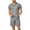 Gray, variant on Vedolay Summer Short Sets Men 2 Piece Outfits Men's 2 Piece Outfits Tropical Hawaiian Short Sleeve Button Shirt and Drawstring Shorts Set,Black XL