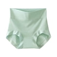 thumbnail image 2 of Resicozy Womens Cotton Underwear High Waisted Full Coverage Briefs Casual Solid Color Ladies Panties Dark Green 2XL, 2 of 5
