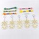 thumbnail image 5 of Kit De Llavero De Punto De Cruz De Madera De 5 Uds, Llaveros De Girasol Bordados, Plantillas De Madera E Hilo De Colores Brillantes Para Llaveros Artesanales Kearding HA023042-00, 5 of 7