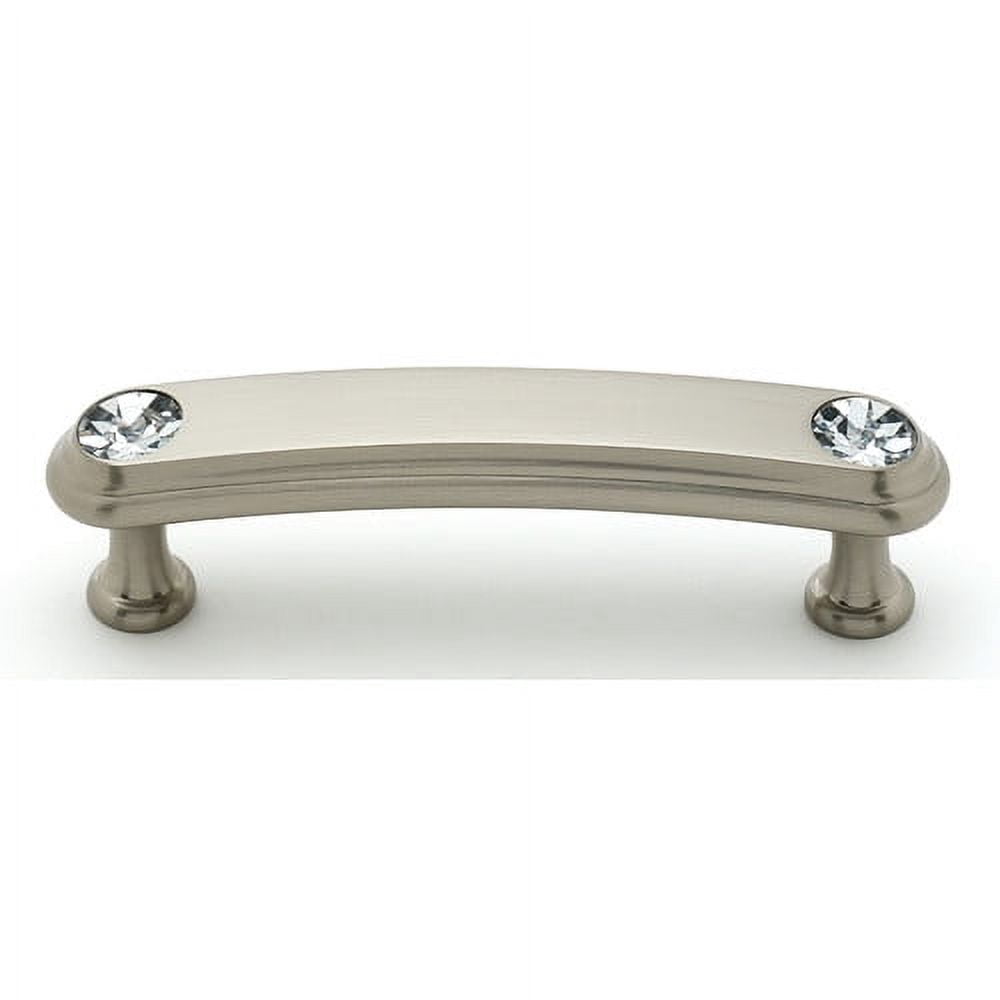 Alno C211-3-PA Swarovski Crystal 3" Cabinet Pull Polished Antique