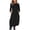 Black, variant on Sentmoon Long Sleeve Fall Dress Solid Color Crew Neck Womans Dresses Loose Sundress for Work and Office