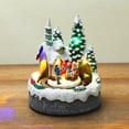 thumbnail image 1 of Casa Resina Decorativa Perfecl LED Luminoso Música Hermosa Casa Nieve Joyería de Navidad, 1 of 8