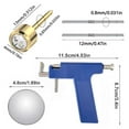 thumbnail image 3 of Professional Ear Piercing Gun Kit with 24 Earrings 10 925 Silver Rods, 3 of 9