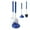 Blue, variant on Eyliden Toilet Brush and Plunger Set for Adult Toilet Cleaning, Gray