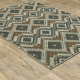 thumbnail image 3 of Oriental Weavers Latitude Area Rug 002X3 Outdoor Gray Crosshatch Diamonds, 3 of 3
