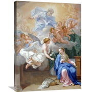 Global Gallery Giovanni Odazzi,'The Annunciation' Stretched Canvas Artwork