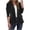 Black, variant on Yuanlook Women's Summer Casual Blazer, Wrinkle Resistant Light Loose Roll Sleeve Woven Jacket S-XXL,Tops