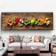 thumbnail image 4 of Wosthever Pintura en lienzo de cocina, póster abstracto de estilo moderno, verduras, ajo, especias, láminas, dibujo, imágenes artísticas de Decoración del hogar, 4 of 6