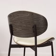 thumbnail image 2 of Art Leon Mid Century Dining Chairs PU Leather Wishbone Dining Chair,Set of 2, 2 of 6