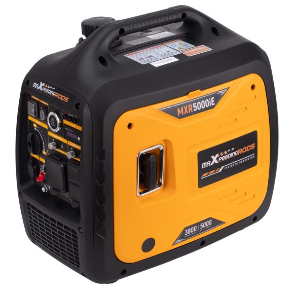 MaXpeedingrods 5000 Watt Inverter Generator Gas Powered, with Electric and Remote Start for Outdoor Camping, RV Travel and Family Power Failure