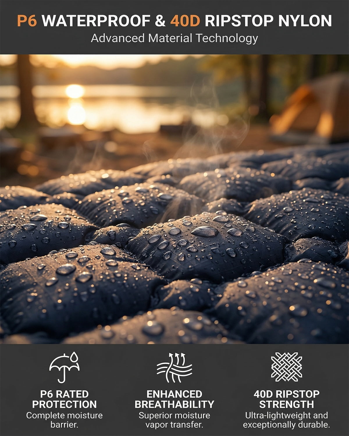 Lounge Mat - Your Portable Chill Zone, Inflatable Camping Mattress for Car SUV Travel, Thick Sleeping Pad with Ergonomic Support, Lightweight Foldable Outdoor Bed, Durable Leak-Resistant Air