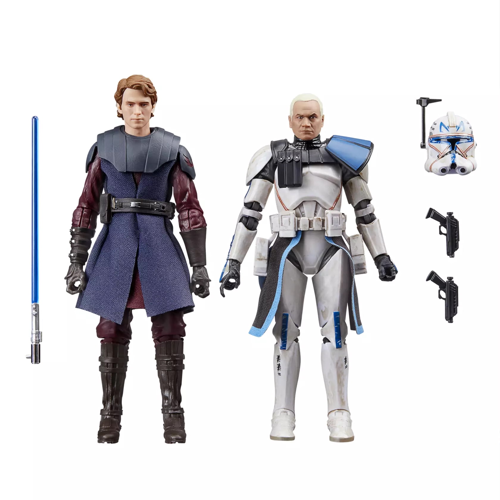 Star Wars The Black Series Anakin Skywalker & Clone Captain Rex 6 Inch Figure Set