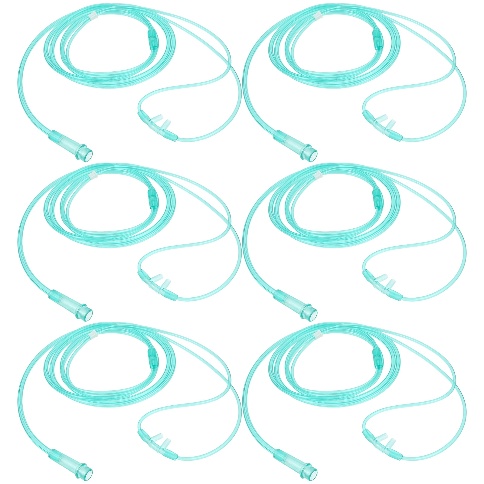 Adult Standard Nasal Cannula Oxygen Tubes 7 ft,Soft Green Cannula Nasal Tubing for Oxygen