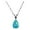 Blue, variant on Elegant Opal Pendant Necklace for Women - Droplet Jewelry in Five Styles Fashionable and Ready to Shine, 1.45CM, Purple