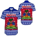 thumbnail image 5 of Camisas hawaianas con estampado 3D para hombres, camisas polinesias con escudo de armas de Haití, negras y marrones, camisetas casuales de moda para niños, ropa de calle para mujeres, 5 of 5