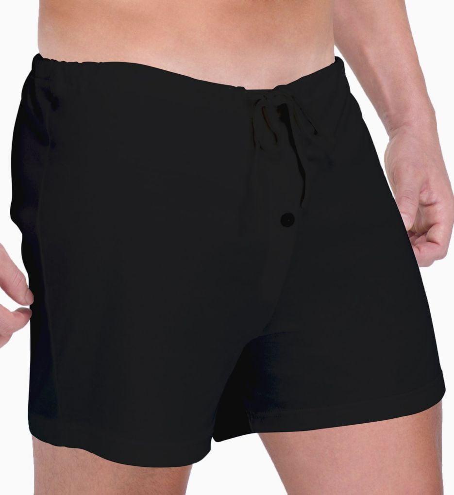 Melange Grey Cottonique Men's Elasticized Loose Boxer Shorts Made from 100% Organic Cotton