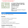 thumbnail image 2 of A/C System O-Ring and Gasket Kit - Compatible with 2003 - 2007, 2009 - 2013 Nissan Murano 2004 2005 2006 2010 2011 2012, 2 of 2