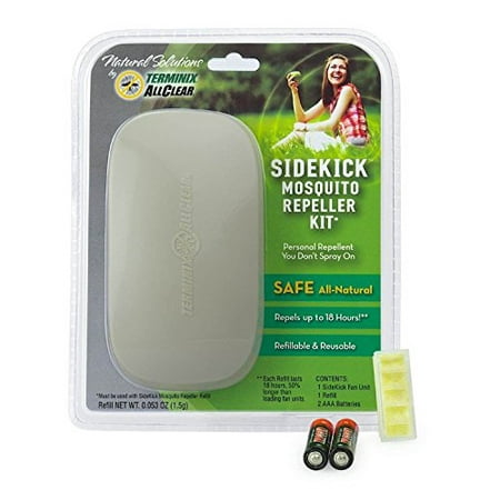 Terminix AllClear SKD1000 Sidekick Mosquito Repeller - Safe All-Natural Clip-able Personal