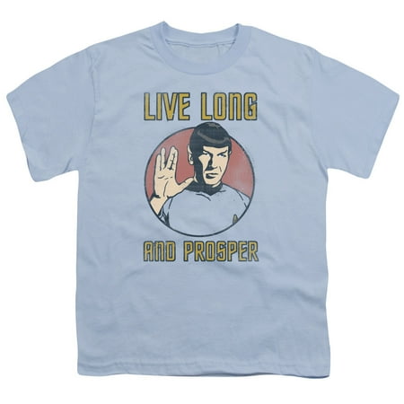 - Trevco STAR TREK LONG LIFE Light Blue Child Unisex T-Shirt