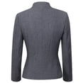 thumbnail image 3 of AZoiNM Women's Tailored Peplum Blazer One Button Stretch Polyester Work to Weekend, 3 of 7