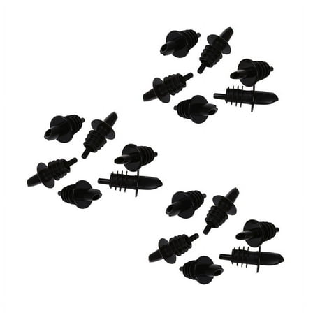 18Pcs Plastic Liquor Spirit Bottle Pourer Bar Wine Cocktail Drinks