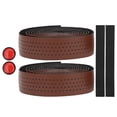 thumbnail image 1 of Anti-Slip Handlebar Belt, Lightweight Portable Bar Tape Handlebar Strap, For Road Bike Racing Users' Hands Decoration Protection Brown, 1 of 8