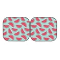thumbnail image 4 of Picia Watermelon 2 Piece Car Windshield Sun Shade Foldable | Foldable Sun Shield for Front Window Blocks UV Rays and Keeps Your Vehicle Cool-Large, 4 of 7