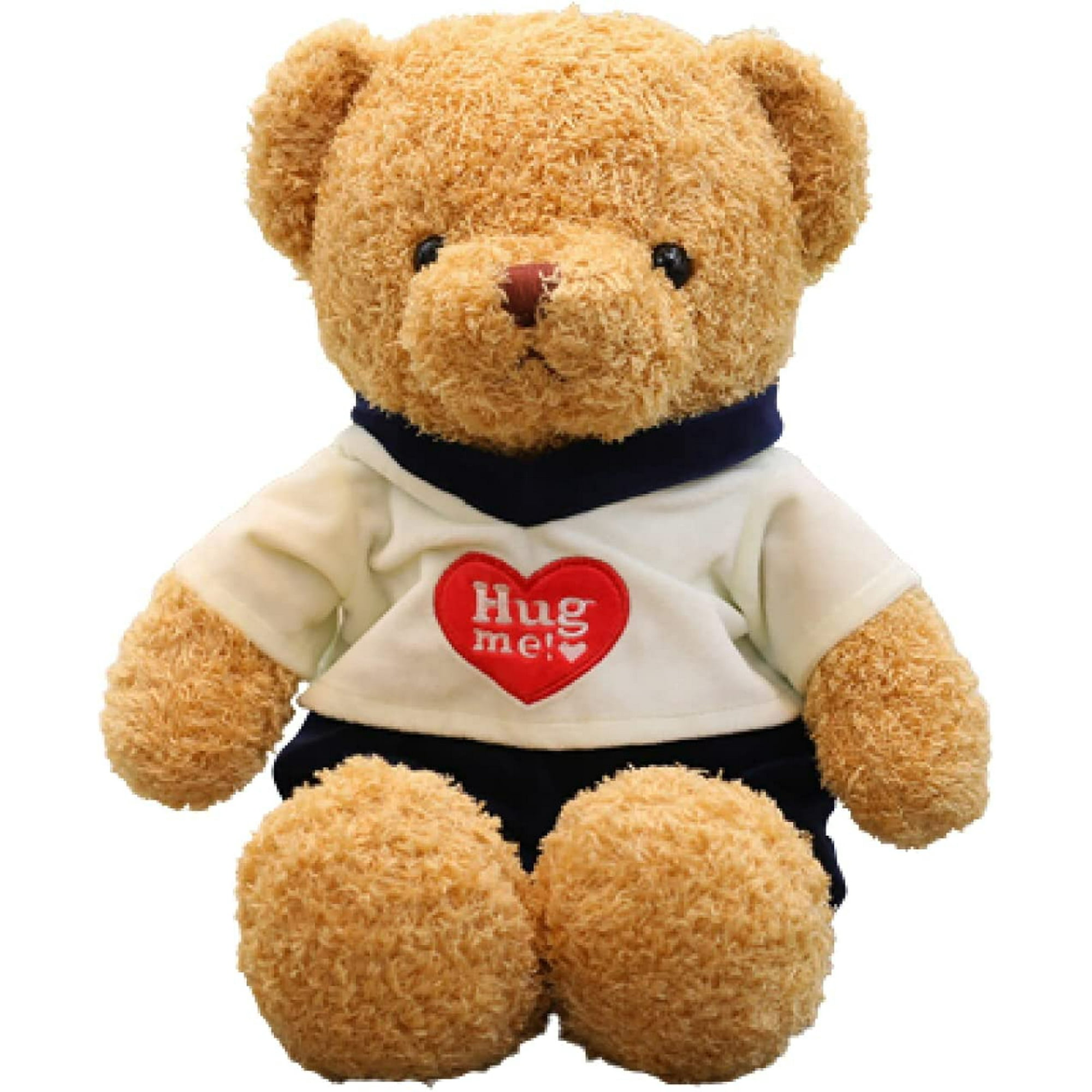 Teddy Bear Soft Stuffed Cute Sweater Tie Pillow Plush Toy Puppet