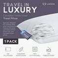 thumbnail image 3 of Lincove Canadian Down Feather Travel Pillow Soft Luxury Traveling Pillows for Sleeping, 13” x 18”, 3 of 6