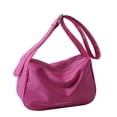 thumbnail image 2 of Bolsa vagabundo de moda para mujer, bandolera informal con cremallera y pequeño (rosa roja) Ndcxsfigh  Para Estrenar, 2 of 9