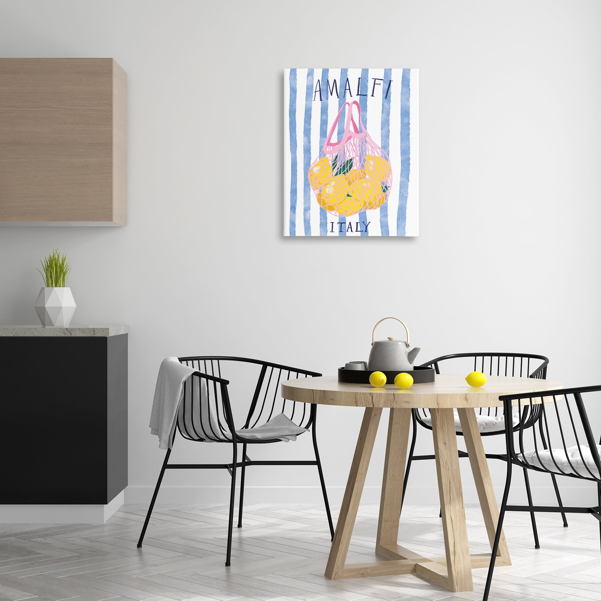 Stupell Industries Amalfi Italy Lemons Food & Beverage Painting Wrapped Canvas Art Print Wall Art, 24 x 30