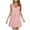 Pink, variant on DeHolifer Nightgown for Women Sleeveless Lace Chemise Solid Color Sleepwear Loose Lightweight Night Dress Blue S