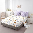 thumbnail image 5 of Homewish Goth Coffin Skull Twin Bedding for Kids, Lavender Rose Butterfly Bat Bedding Comforter Set, Halloween Reversible, 7pcs, 5 of 7