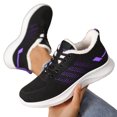 thumbnail image 5 of DLONGLI Women's Diabetic Orthopedic Arch Support Wide Width Winter Walking Shoes Fleece Lined Lace Up Breathable Knit Warm Cushioned Non-Slip Casual Shoes for Cold Weather, 5 of 6