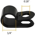 thumbnail image 4 of Cable Clamp R-Type Cable Clip Wire Clamp 1/4-inch Nylon Screw Mounting Cord Fastener Clips with Screws for Wire Management - 50 Pcs Cable Clamps + 50 Pcs Screws, 4 of 5