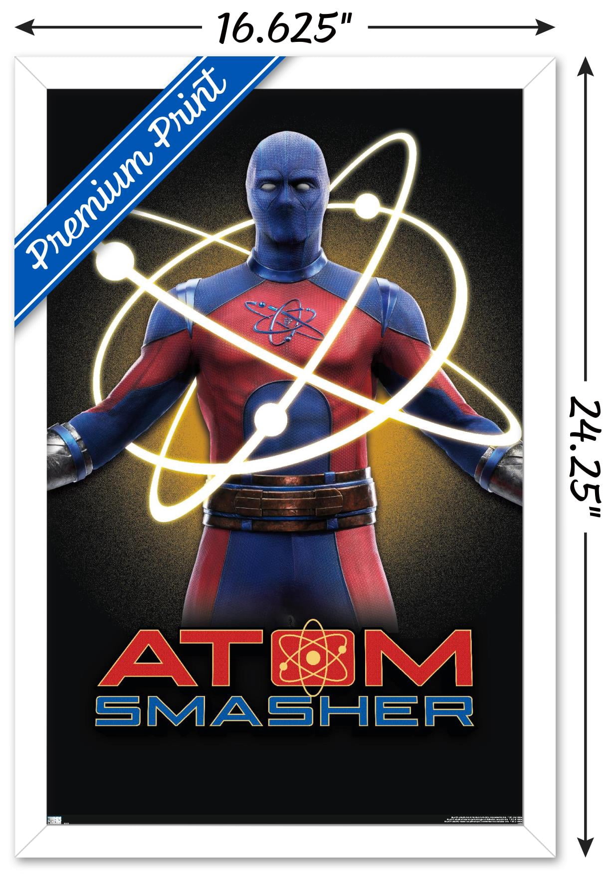 DC Comics Movie Black Adam - Atom Smasher Wall Poster, 14.725" x 22.375" Framed