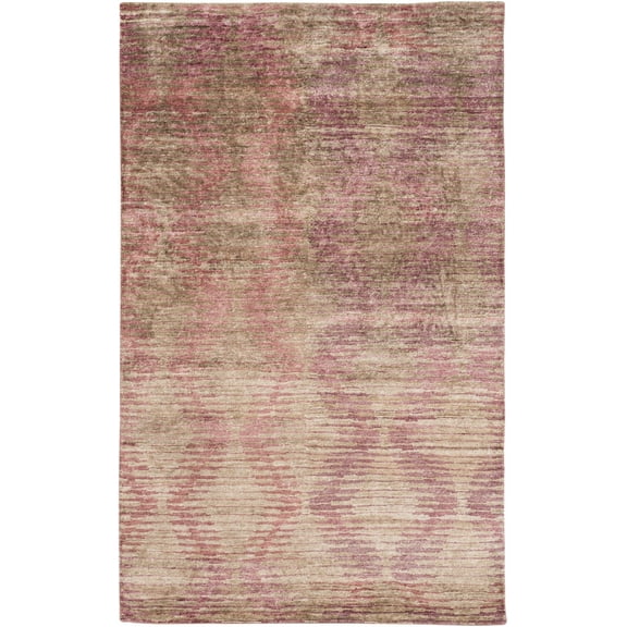 BoutiqueRugs Midkiff Contemporary Area Rug - Gray, Ivory, Mauve - 2' x 3'