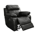 thumbnail image 5 of OakvillePark Holverson Faux Leather Upholstered Glider Reclining Chair, Black, 5 of 8