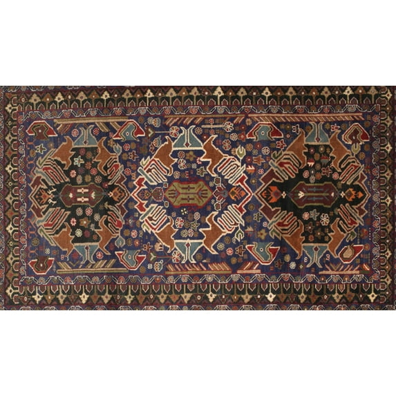 Ahgly Company Machine Washable Indoor Rectangle Traditional Brown Area Rugs, 8' x 10'