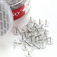 thumbnail image 2 of 60Pcs Clear Round Flat Head Push Pin Decorative Thumbtacks Cork Notice Board Pin with Case for Cork Board Bulletin Board, 2 of 14