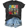 thumbnail image 3 of UANWENN T-Shirt à Manches Courtes pour Femmes à Col Rond avec Imprimé de Lettres Haut Décontracté pour l'Été Mode Décontractée Hauts pour Femmes Manches Courtes Manches Longues Superposition T Uni Hauts d'Entraînement Femmes Vêtements de Course pour Femmes Miss, 3 of 3