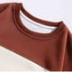 thumbnail image 3 of Sudadera sin capucha para hombre, cuello redondo, rayas, fácil de llevar, informal, de moda, de manga larga, sin gorro, sudadera de poliéster para hombre, 3 of 6