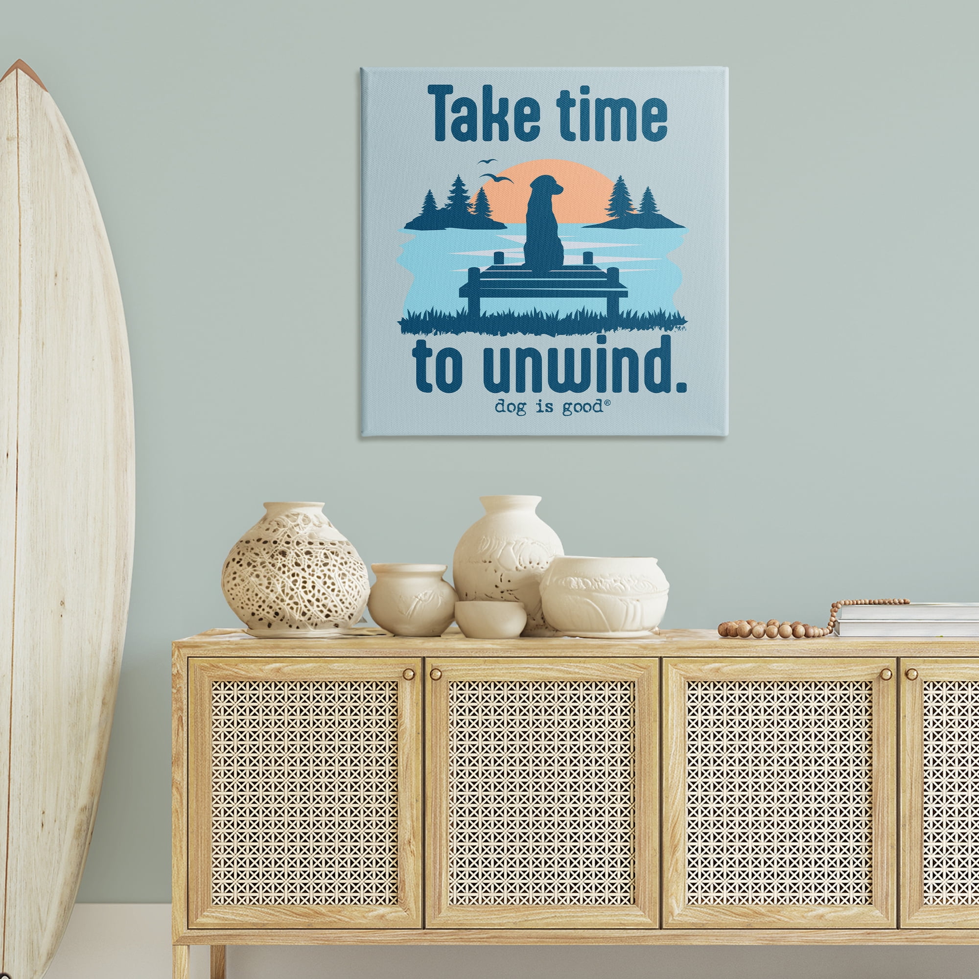Stupell Industries Take Time to Unwind Animals Painting Wrapped Canvas Art Print Wall Art, 36 x 36