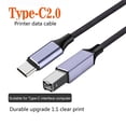 thumbnail image 3 of AOOOWER Phone Printer Cable Type C 2.0 to USB Scanner Cord High Speed Fast Data Transfer, 3 of 12