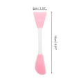 thumbnail image 4 of Unique Bargains 2 Pcs Smooth Facial Mask Brush Two-in-One Light Pink, 4 of 5