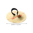 thumbnail image 2 of OUNONA 2Pairs Golden Copper Finger Cymbals Lightweight Metal Instrument for Belly Dancing Performance, 2 of 7